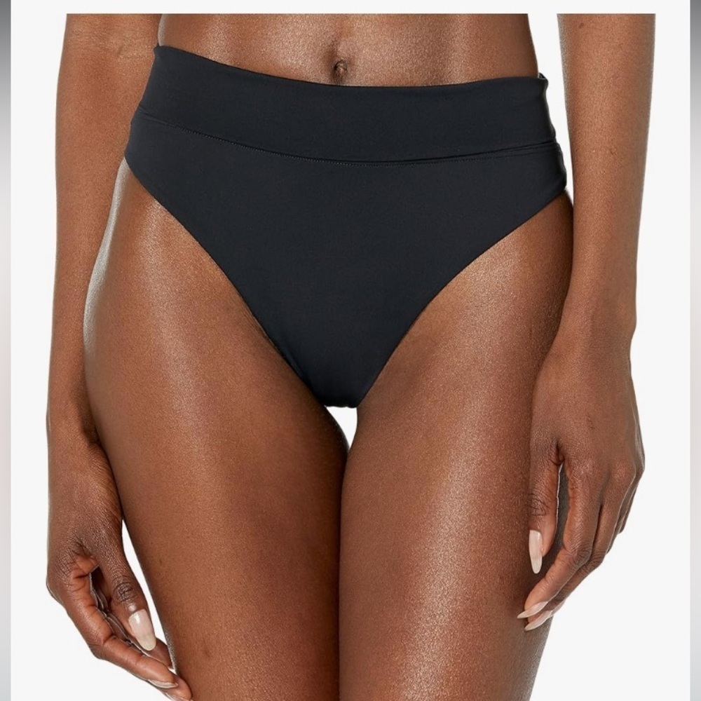 NWT Prana Black Aurelia Scrunchy Cheeky Bottom Womens Size XS UPF 50 Quick Dry - Picture 2 of 15